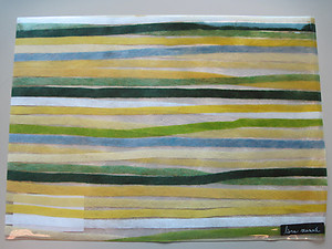 Stripes Green Wipeable Placemats by Liora Manne