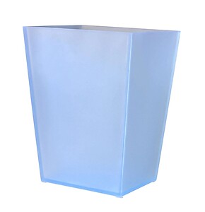 Mike + Ally Ice Frosted Sky Blue Lucite Bath Furnishings