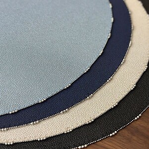Bodrum Charm Pearl Round Easy Care Place Mats - Set of 4
