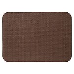 Bodrum Wicker Chocolate Brown Oblong Easy Care Placemats - Set of 4
