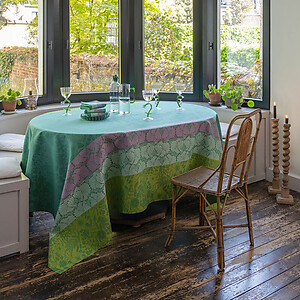 Le Jacquard Francais Cottage Green Cotton Table Linens