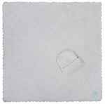Kashwere Blue Baby Blanket with Cap