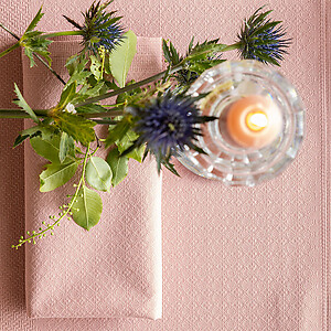 Le Jacquard Francais Slow Life Re-Use Pink Table Linens