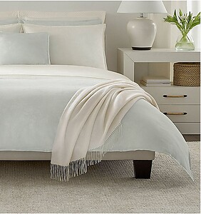 Embrace Spring Serenity: Sferra Salara Aquamarine Blue Bed Linens