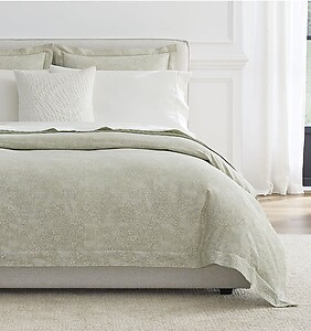 Embrace Nature's Beauty: Sferra Rialto Willow Green Bed Linens