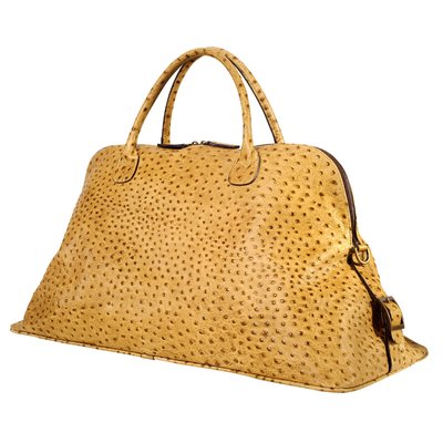 Moore & Giles Berkeley Leather Doctors Bag - Ostrich Olive