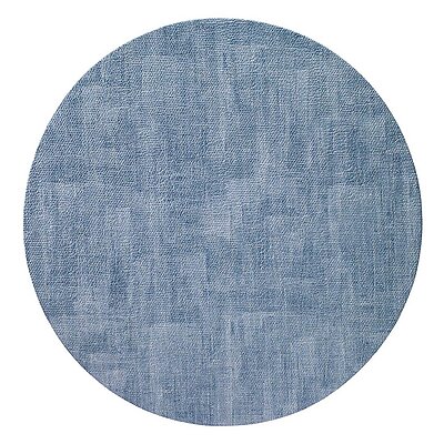 Bodrum Luster Ice Blue Round Easy Care Place Mats - Set of 4