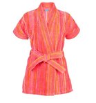 Elaiva Orange Shadows Kimono Beach Bath Robe