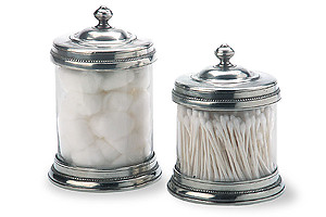 Match Italian Pewter Canisters