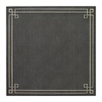 Bodrum Link Charcoal Grey Silver Square Easy Care Placemats - Set of 4