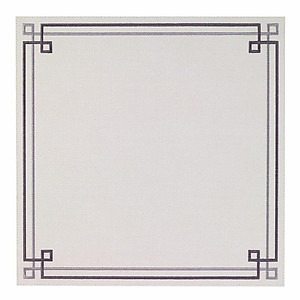 Bodrum Link Grey Square Easy Care Placemats - Set of 4