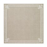 Bodrum Link Oatmeal White Square Easy Care Placemats - Set of 4