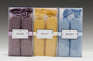 Le Blanc Dryer Sachets. Lavender Lady, Blue Violet, Summer Verbena