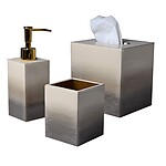Mike and Ally Ombre Natural and Gold Enamel Bath Accessories