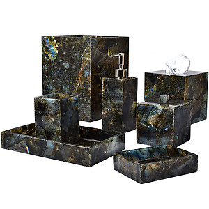 Mike + Ally Taj Labradorite Stone Bath Furnishings