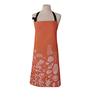 Le Jacquard Francais Abbaye Cotton Apron Coral