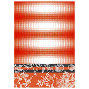 Le Jacquard Francais Abbaye Cotton Hand Towel Coral