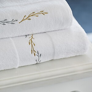 Abyss Abelha Bath Towels | White