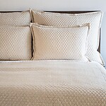 Ann Gish Quilted Basketweave Silk Bedding & Pillows