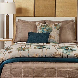 Ann Gish Stria Bronze Quilted Bedding