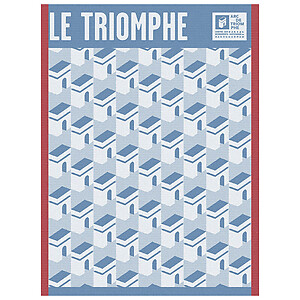 Le Jacquard Francais Arc Triomphe Blue Cotton Tea Towel