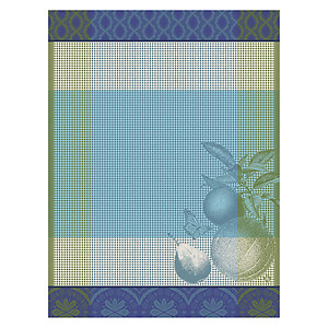 Le Jacquard Francais Arriere-Pays Blue Cotton Hand Towel