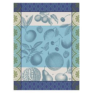 Le Jacquard Francais Arriere-Pays Blue Cotton Tea Towel