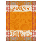 Le Jacquard Francais Arriere-Pays Orange Cotton Tea Towel