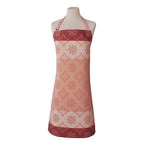 Le Jacquard Francais Arriere-Pays Pink Cotton Apron