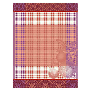 Le Jacquard Francais Arriere-Pays Pink Cotton Hand Towel