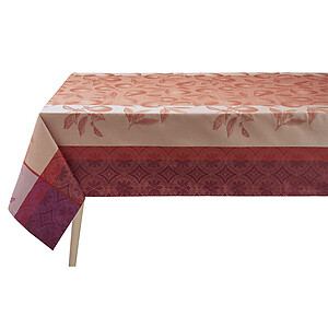 Le Jacquard Francais Arriere-pays Pink Cotton Table Linens