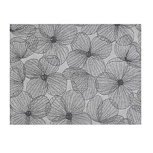 Le Jacquard Francais A la Carte Fleurs Papillons Black Coated Placemats