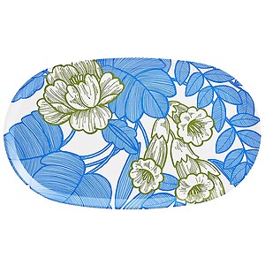 Le Jacquard Francais Escapade Tropicale Blue Oval Tray