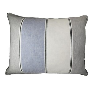 Grey & Blue Striped Duvet Covers & Bedding. Ann Gish Linen Wool Stripe 