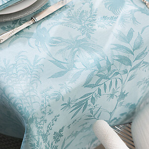 Le Jacquard Francais Jardin d'Eden Blue Table Linens