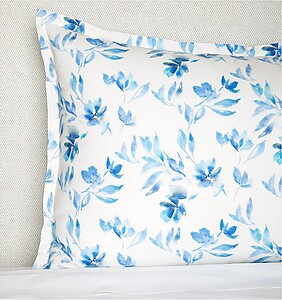 Indulge in Tranquil Luxury with Sferra Procida Cobalt Blue Floral Bedding