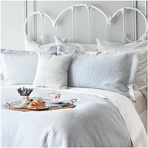 St Geneve Colette Check Linen Bedding