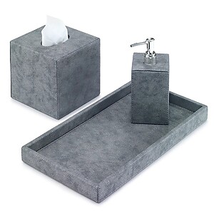 Bodrum Stingray Grey Bath Collection