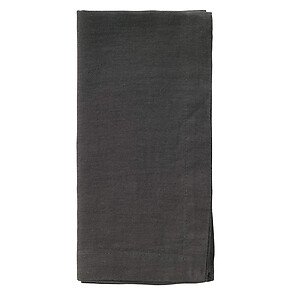 Bodrum Amalfi Charcoal Grey Stonewashed Napkins - Set of 4