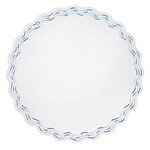 Bodrum Belgravia Blue Scalloped Easy Care Placemats - Set of 4