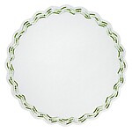 Bodrum Belgravia Green Scalloped Easy Care Placemats - Set of 4