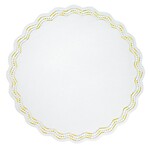 Bodrum Belgravia Yellow Scalloped Easy Care Placemats - Set of 4