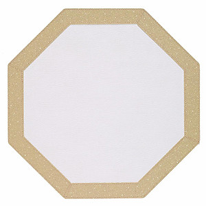 Bodrum Bordino Gold Sparkle Octagon Easy Care Place Mats - Set of 4
