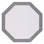 Bodrum Bordino Silver Sparkle Octagon Easy Care Place Mats - Set of 4