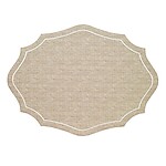 Bodrum Byzantine Beige and White Easy Care Placemats - Set of 4
