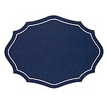 Bodrum Byzantine Navy Blue and White Easy Care Placemats - Set of 4