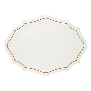 Bodrum Byzantine Antique White and Gold Easy Care Placemats - Set of 4