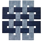 Bodrum Celtic Navy and Ice Blue Easy Care Place Mats - Set of 4