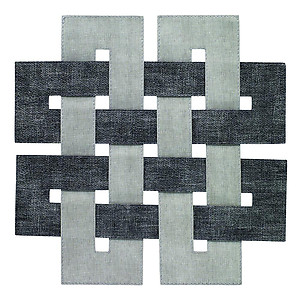 Bodrum Celtic Smoke and Grey Easy Care Place Mats - Set of 4