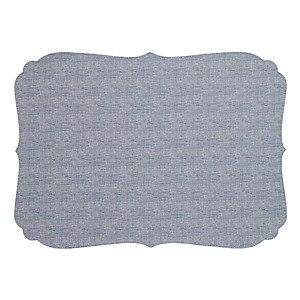 Bodrum Curly Bluebell Oblong Easy Care Placemats - Set of 4